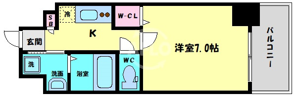 アドバンス大阪城アンジュの間取り|アドバンス大阪城アンジュ　間取り