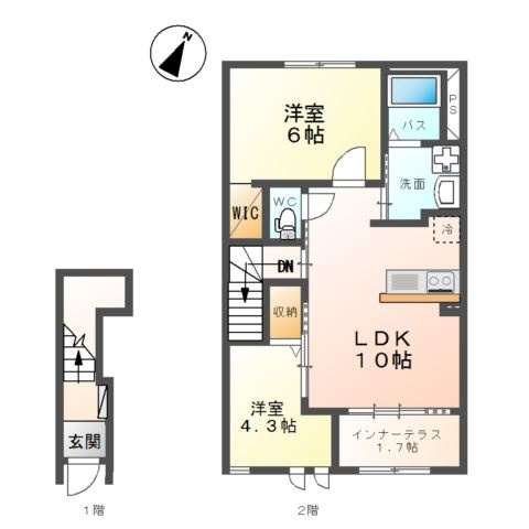 ルミエール須賀川の間取り