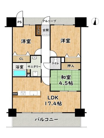 アルファスマート姫路市役所南の間取り