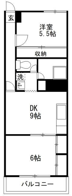 金桜堂ビルの間取り|間取りです。