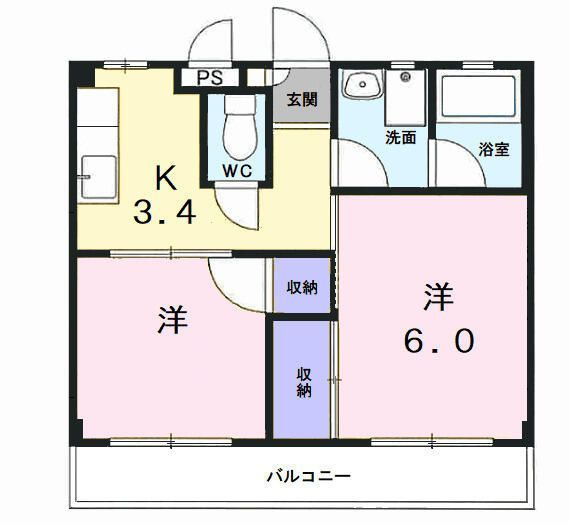 ロイヤルパレス松原の間取り|間取りです。