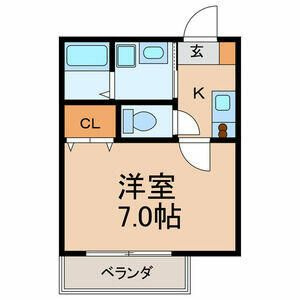 Ｍｓ　キリンハウスの間取り|間取りです。