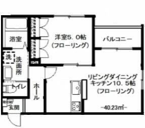 ムーンライト　コントラバスの間取り|間取りです。