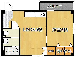 ＤＫビルの間取り|間取りです。