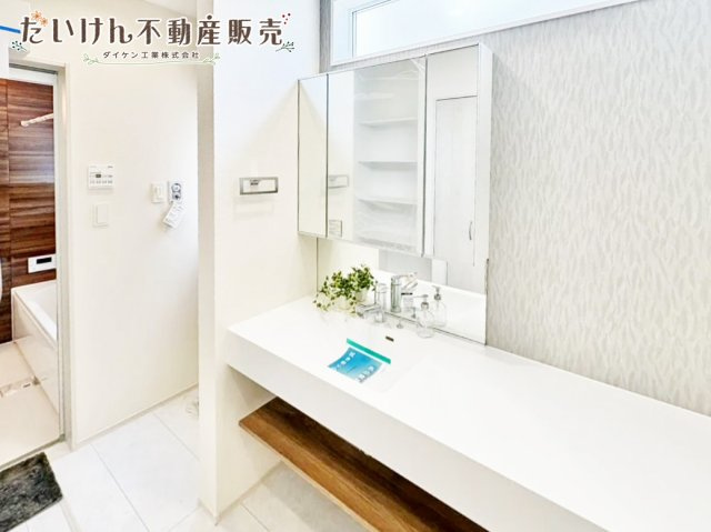 新築戸建　明石市魚住町中尾2期の独立洗面台
