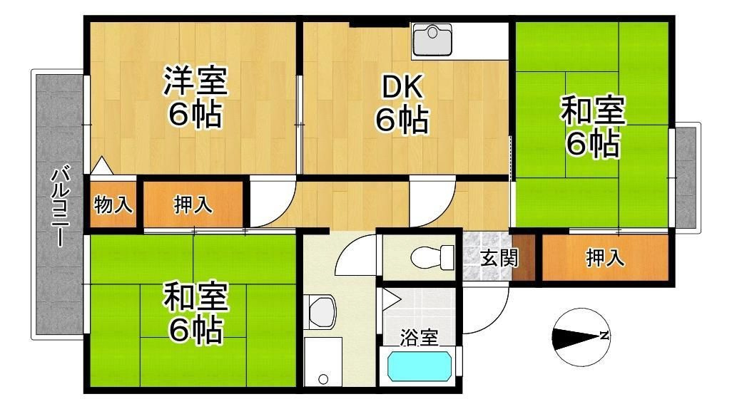 ファミールタカセの間取り