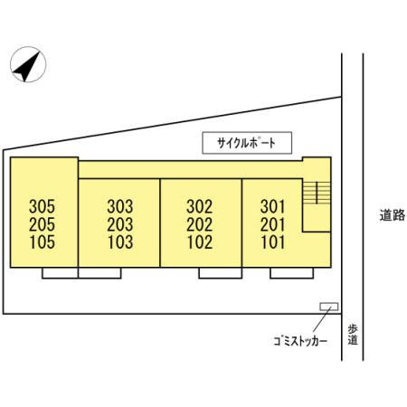Miwastage Ⅱの区画図