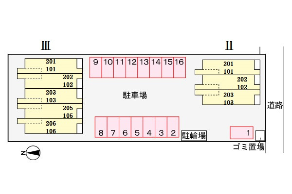 エクセランⅢの区画図