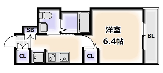 【間取り】 | エステムプラザ難波WESTⅡプレディア