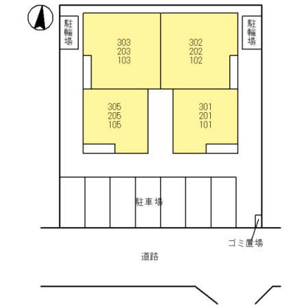 桜DKハイムの区画図