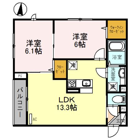 桜DKハイムの間取り