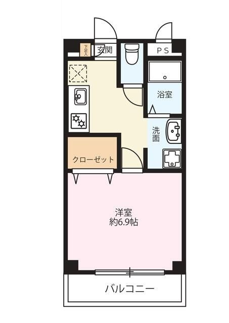 アンプルールフェール南船堀の間取り|間取りです。