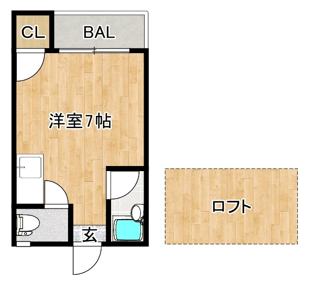 シャーミー諏訪野の間取り