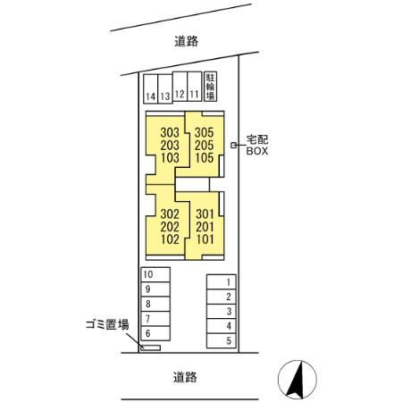 (仮称)D-ROOM長泉町桜提分譲賃貸PJの区画図