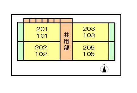 クレール赤羽の区画図