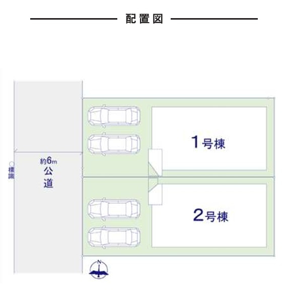 八千代市下市場１丁目１期の区画図