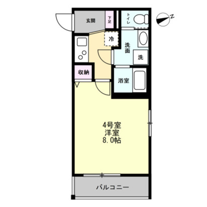 川崎市多摩区宿河原４丁目のアパートの間取り