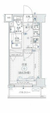 リライア東京イーストレジデンスの間取り|間取りです。