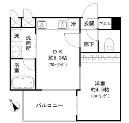 サンヒルズ大橋駅前の間取り|※図面と現況が異なる場合は現況優先になります。