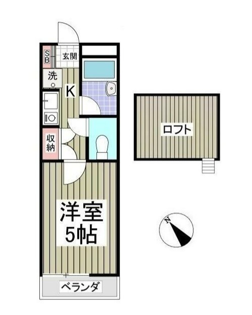 川崎市麻生区高石２丁目のアパートの間取り