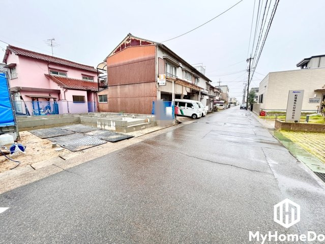 北区六が池町の前面道路含む現地写真