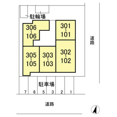 【区画図】 | メゾン ド ソレイユ　Ｅ