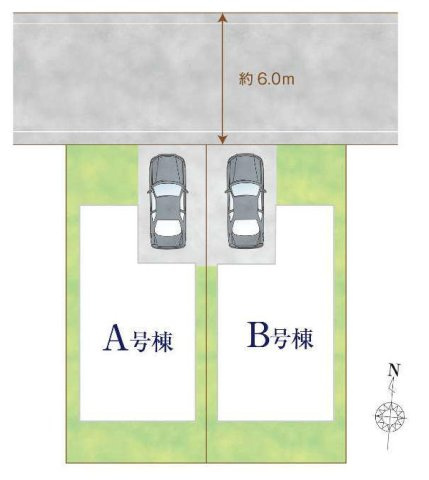 西東京市南町2丁目 西武新宿線 田無駅 新築戸建の区画図