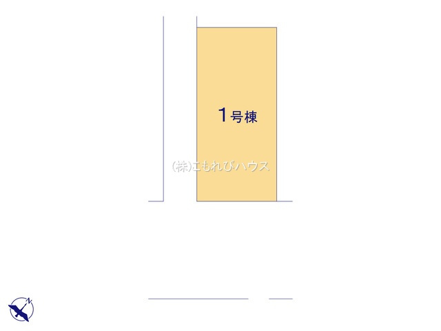 上尾市中妻5丁目　新築一戸建て　ブルーミングガーデン　01の区画図|1号棟