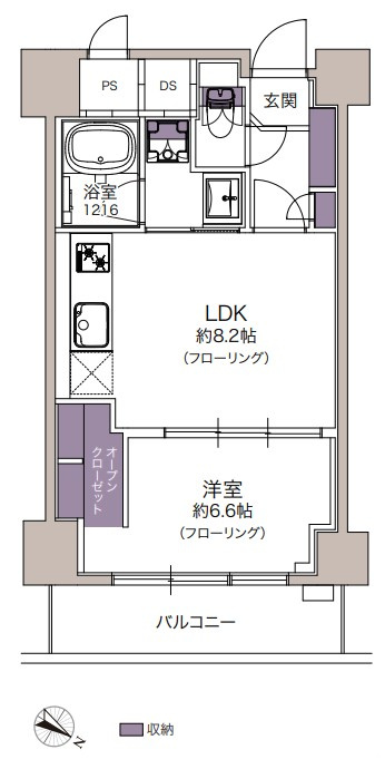 朝日中目黒マンションの間取り