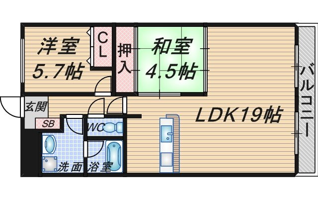 シプレハイツの間取り