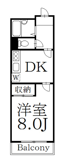 【間取り】 | 芹田第二マンション