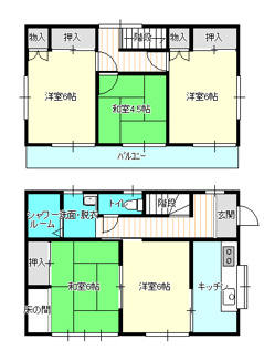 【間取り】 | 前久保南貸家