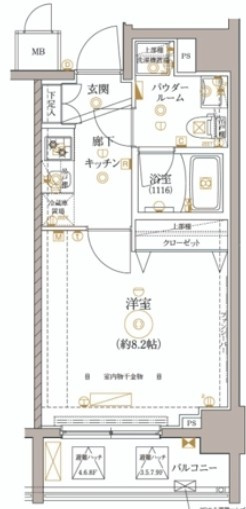 レアライズ高田馬場の間取り|間取りです。