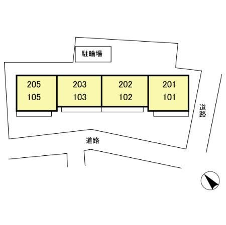 アメニティー８の区画図
