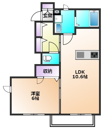 西東京市保谷町６丁目のアパートの間取り