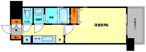 スプランディッド京橋EASTの間取り|スプランディッド京橋EAST　間取り