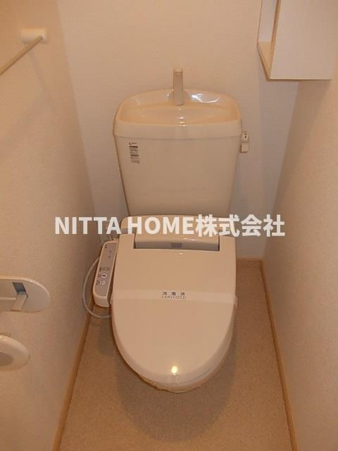 京丹後市大宮町善王寺のアパートのトイレ|トイレにはウォシュレットを設置◎