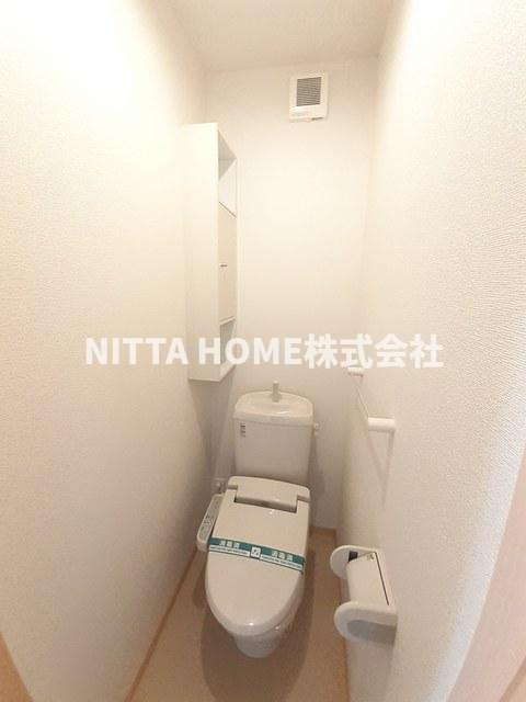 京丹後市大宮町善王寺のアパートのトイレ|トイレにはウォシュレットを設置◎