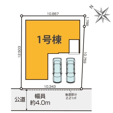 国分寺市富士本１丁目　中央線　国立駅　新築戸建の区画図
