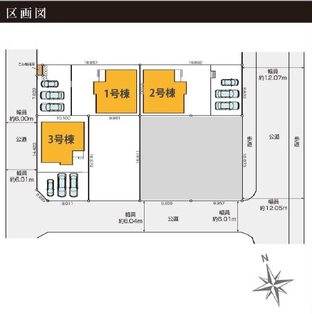 袖ケ浦市長浦駅前２丁目４期の区画図