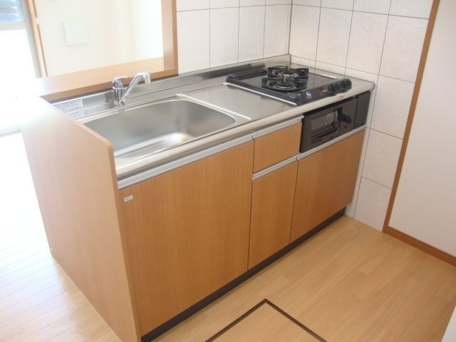 熊本市南区島町２丁目のアパートのキッチン