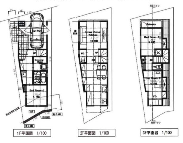世田谷区太子堂　建築条件なし売地の土地図