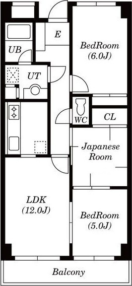 ハイネスアヤセIIの間取り|間取りです。