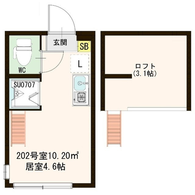 コンフォタリア高田馬場の間取り