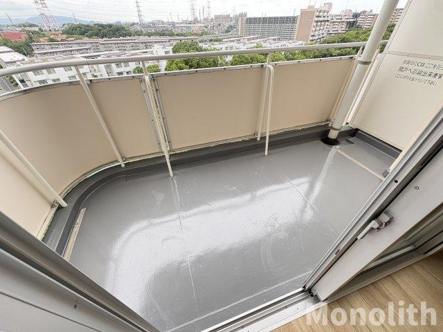 泉北鴨谷台３丁6号棟のバルコニー