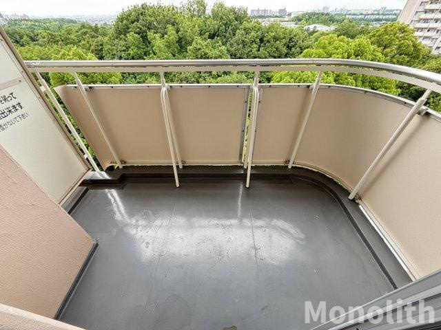 泉北鴨谷台３丁４号棟のバルコニー