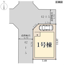 リーブルガーデン松原市東新町2期の区画図