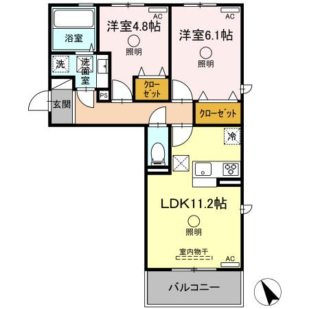 グランツェーレ八代の間取り