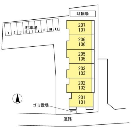 グローリー シャンテの区画図