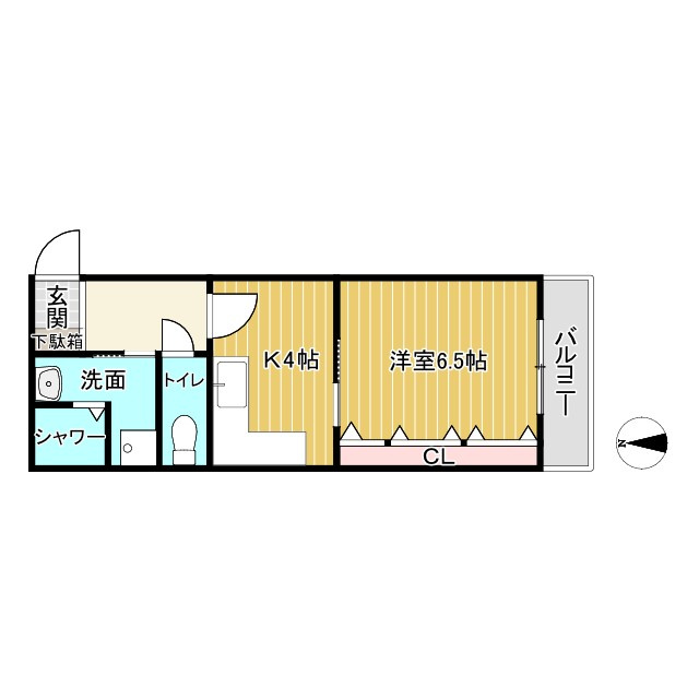 名古屋市中区錦１丁目の中古マンションの間取り